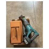 Box Lot With Makita 18V Cordless Reciprocating
