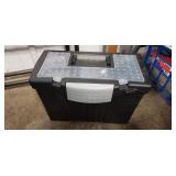 (1) Plastic Letter/Legal Portable File Box