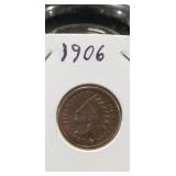 (1) 1906 Indian Head One Cent Coin