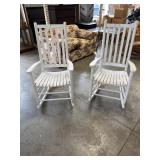 Pair of Painted Rocking Chairs