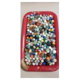Tray Of Assorted Marbles