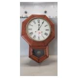 (1) Vintage Wall Clock w/ Key