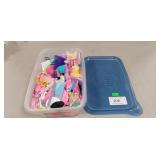 Tray Lot Of Assorted Plastic Doll Accessories