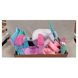 Tray Lot Of Assorted Plastic Doll Accessories