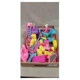 Tray Lot Of Assorted Plastic Doll Accessories