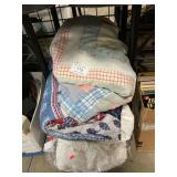 Bedcovers, Homemade Quilt (Stains, Torn)