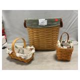 (3) Longaberger Baskets