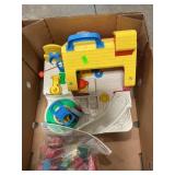 Box Lot With Ohio Art Tin Sunnyfield Farms Barn