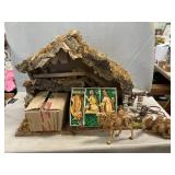 Box With Nativity  Set, Creche