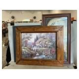 Cottage Print, Primitive Wall Hangers