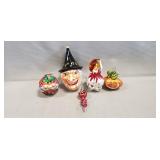 (5) Assorted Christopher Radko Halloween Glass