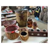 (3) Longaberger Baskets, Primitive/Star Decor