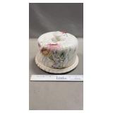 Antique Porcelain Covered Cheese Dome & Serving