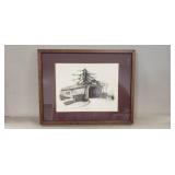 (1) Framed Print "Uhlerstown 1832" (15"×12")