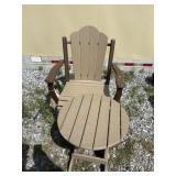 Poly Wood Chair and Table