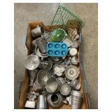 Box Lot Full Of Cookie Cutters, Molds, Child