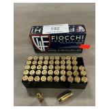 (50) Rounds Of Fiocchi 9mm Luger Ammo