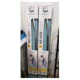 (2) Aluminum Curved Shower Rods (New)