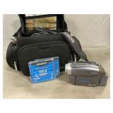 Sony Handycam & Accessories In Case