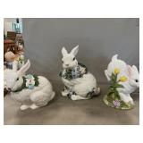 Enesco Bunny Cookie Jar, Ceramic Rabbits