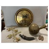 Vintage Gurkha Knife, Japanese Kyusu Brass