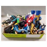 Tray Lot Of Assorted Action Figures, Toys & More