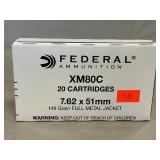 (20) Rounds Of Federal 7.62x51mm Ammo