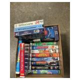 Box Lot With Family VHS Tapes