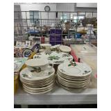 Shenango Christmas China, (6) Cups, Plates,