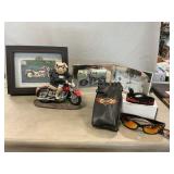 Harley-Davidson Clock Frame, Sunglasses, Ceramic