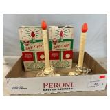 (4) Vintage Electric Christmas Candles (2 With