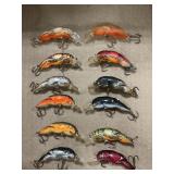 (12) Crawfish Crankbait Lures