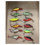 (11) Shad Raps & Assorted Crankbaits