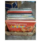 Box Lot Of (60) Assorted Albums / Records