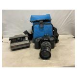 Nikon N7 & Polaroid Cameras