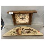Wooden Bath Signs