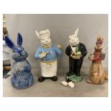Eldreth Pottery Rabbit, Ceramic Rabbits (Waiter