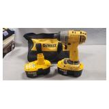 (1) DeWALT 18V Cordless Impact Driver, (2)