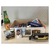 NASCAR Die-Cast, Earnhardt Commemorative Bottle &