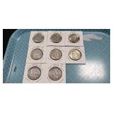 (8) U.S. Silver Franklin Half Dollar Coins (90%
