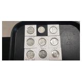 (9) U.S. Silver Franklin Half Dollar Coins (90%