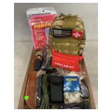 Lot With Assorted Knives & Hunting Accessories