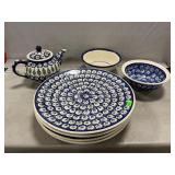 Lot Of Boleslawiec Polish Pottety