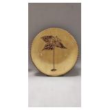 (1) Redware Pottery Plate By Trillium Pottery (7"