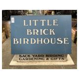 2-Sided Birdhouse Shaped Sign