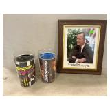 Snap-N Pin-Up Mugs, George Bush Signed Photo