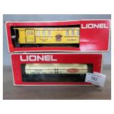Lionel O Gauge Tanker & Passenger Car