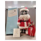 (1) Vintage Goebel "Santa Claws" Musical Cat Doll
