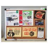 Bulletin Board w/ Assorted Advertising & Novelty