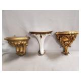(1) Vintage Wall Bracket Shelf (Circa 1950